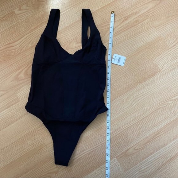 NWT Free People Black Heart of Gold Leotard Small - Picture 2 of 10